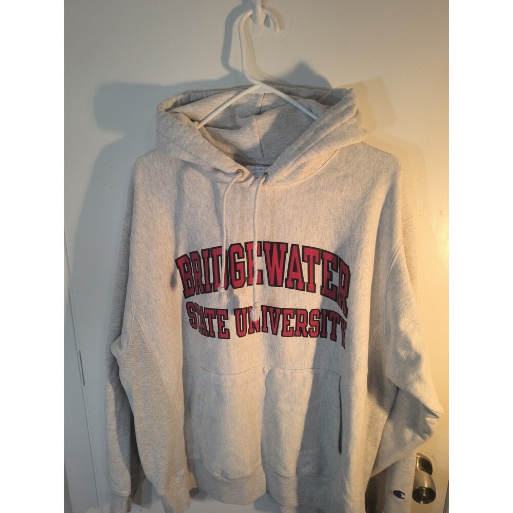 Champion Reverse Weave Bridgewater State University Sweatshirt Gray L College